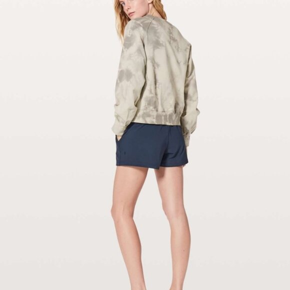 Lululemon Its A Wash Long Sleeve *Shibori Shibori Dove Grey Cement Grey - Picture 3 of 9